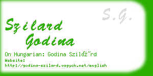 szilard godina business card
